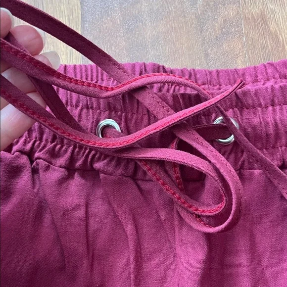 2 new Amazon Burgundy and Tan Drawstring Pants - Picture 6 of 16